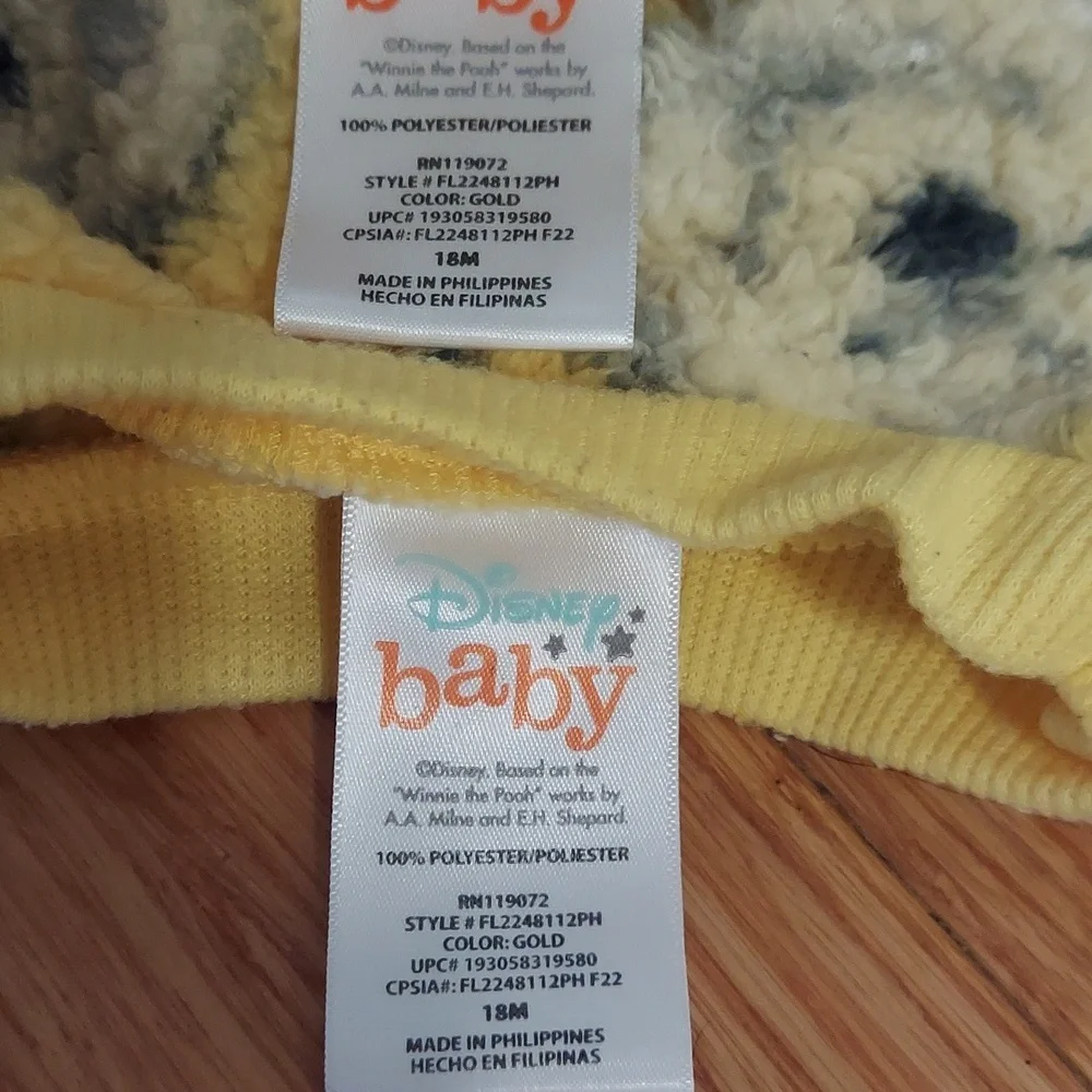 Pooh two piece fleece outfit, 18 months